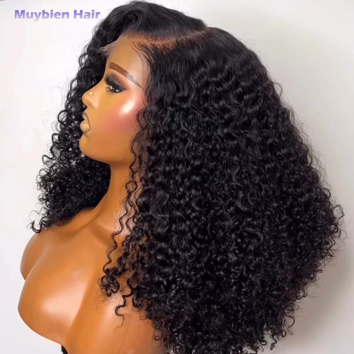 

Super Double Drawn 5by5 Closure Pixie Curly Bob Wig 100% Human Hair 13x4 HD Lace Front Deep Curly Wig Glueless Wig Ready to Wear