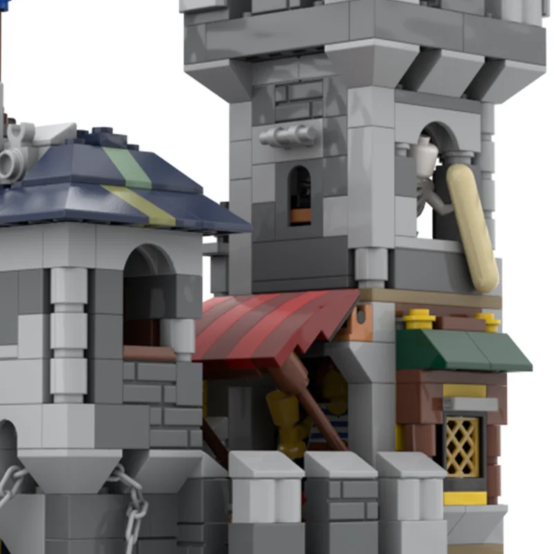 1068pcs MOC Knights Outpost Alternate Build Creator 3 Model Building blocks Architecture DIY Christmas gifts idea Brick toy Kids