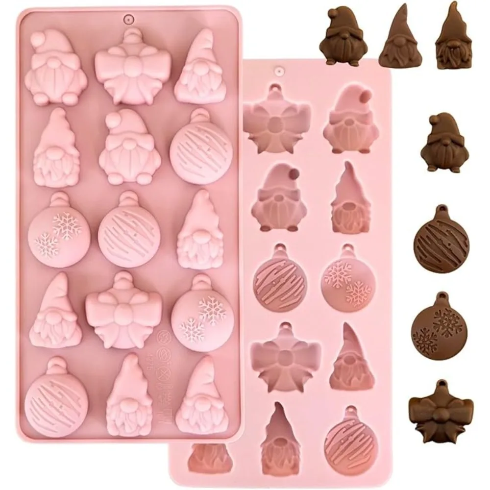 ​Christmas Silicone Mold Cake Chocolate Candy Maker Snowflake Tree Santa Snowman DIY Baking Decor DIY Cake Baking Decoration​