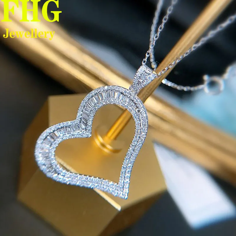 

18K White Gold Real Natural Diamond 0.65 Carat Fashion Ladies Necklace Birthday Wedding Party Gift Fine Jewelry