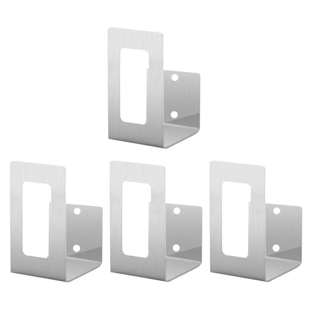 

4pcs Wall Wall-Mount Pot Lid Organizer Rack Stainless Steel Pot Lid Holder Organizers Pan Plate Chopping Board Storage Racks