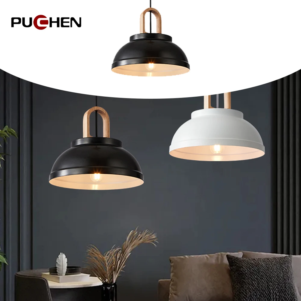 Puchen E27 Nordic Simplicity Chandelier LED Ceiling Light Indoor Hallway Restaurant Bedroom Study Background Decorative Lights