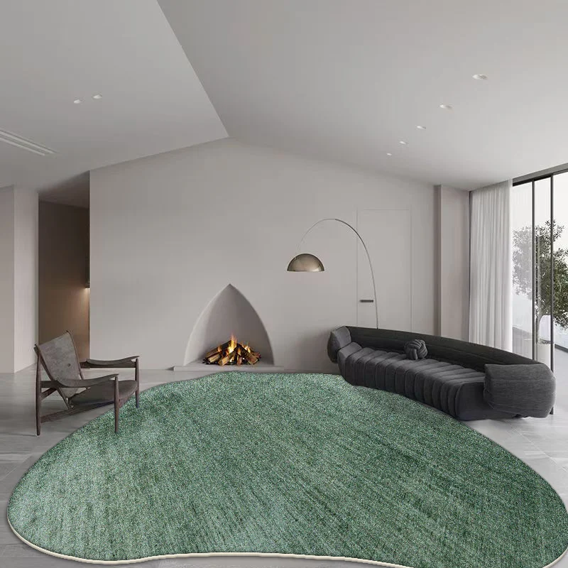 Alfombra alienígena suave y moderna, decoración antideslizante de Color sólido, alfombra para el hogar y la sala de estar, decoración de habitación degradada, alfombrillas para dormitorio, fácil de limpiar