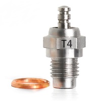 Glow Plug #T4 Standard Glow Plug Spark Medium For Four Stroke Toyan SAITO Nitro Engine RC Car Truck Repair Accessories Replace