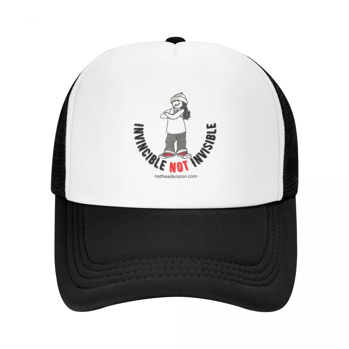 Invincible Not Invisible Baseball Cap funny hat Luxury Brand cute Hat Man For The Sun Caps For Men Women's