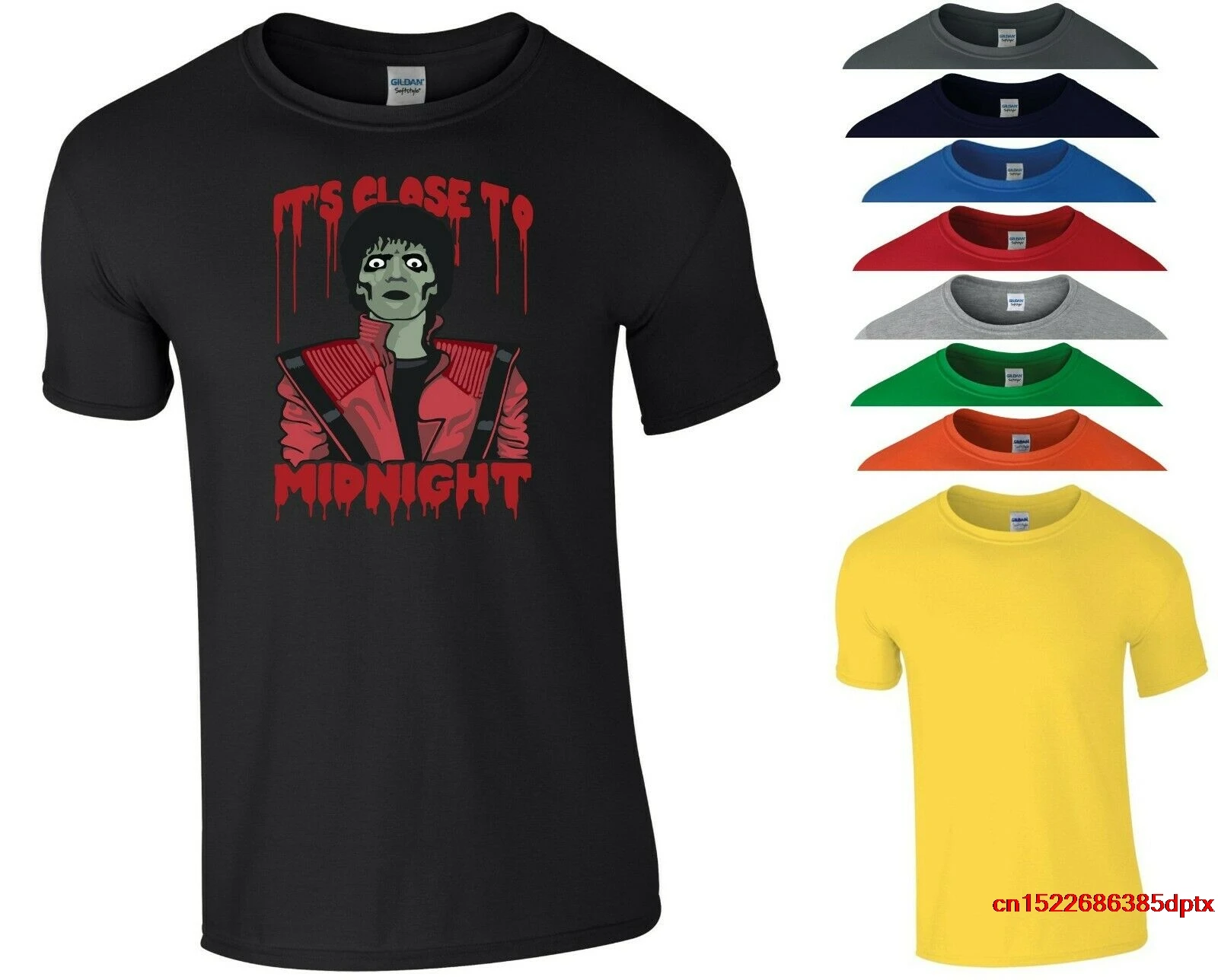 Michael Jackson Thriller T Shirt Zombie Horror Halloween Costume Gift Kids Top man's t-shirt tee