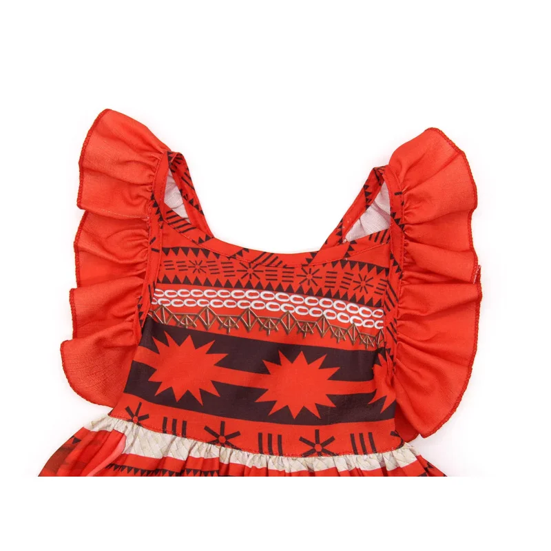 أزياء الأميرة موانا للمغامرات من Jurebecia-Ocean للفتيات ، فستان حفلة عيد ميلاد ، ملابس هالوين بظهر عاريا مع إكسسوارات