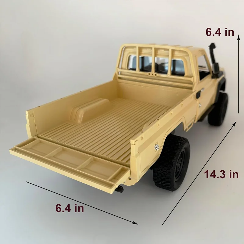 MN82 1:12 RC Offroad Pickup Truck 2.4G 4WD RTR 280 Motor Proportional Remote Control Crawler Waterproof Toy For Boy Holiday Gift - view 6