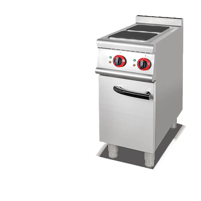 Commercial vertical two-head cooking oven with oven cabinet base combination furnace six-plate square round plate