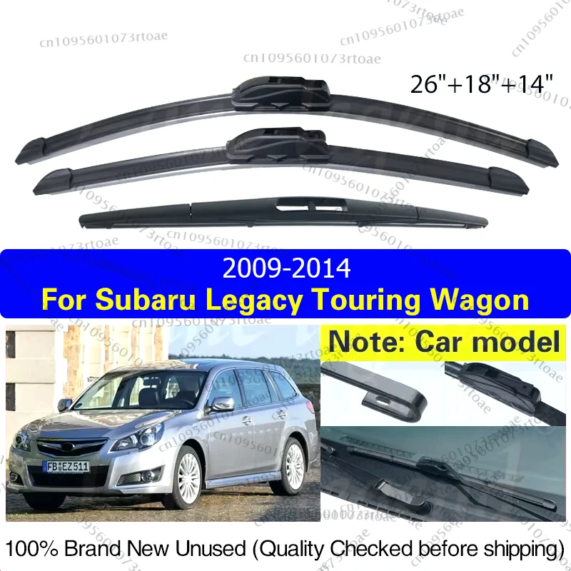 

For Subaru Legacy MK5 5 BM BR Liberty B4 Touring Wagon 2009 - 2014 Front Rear Wiper Blade Windshield Windscreen Window Brushes