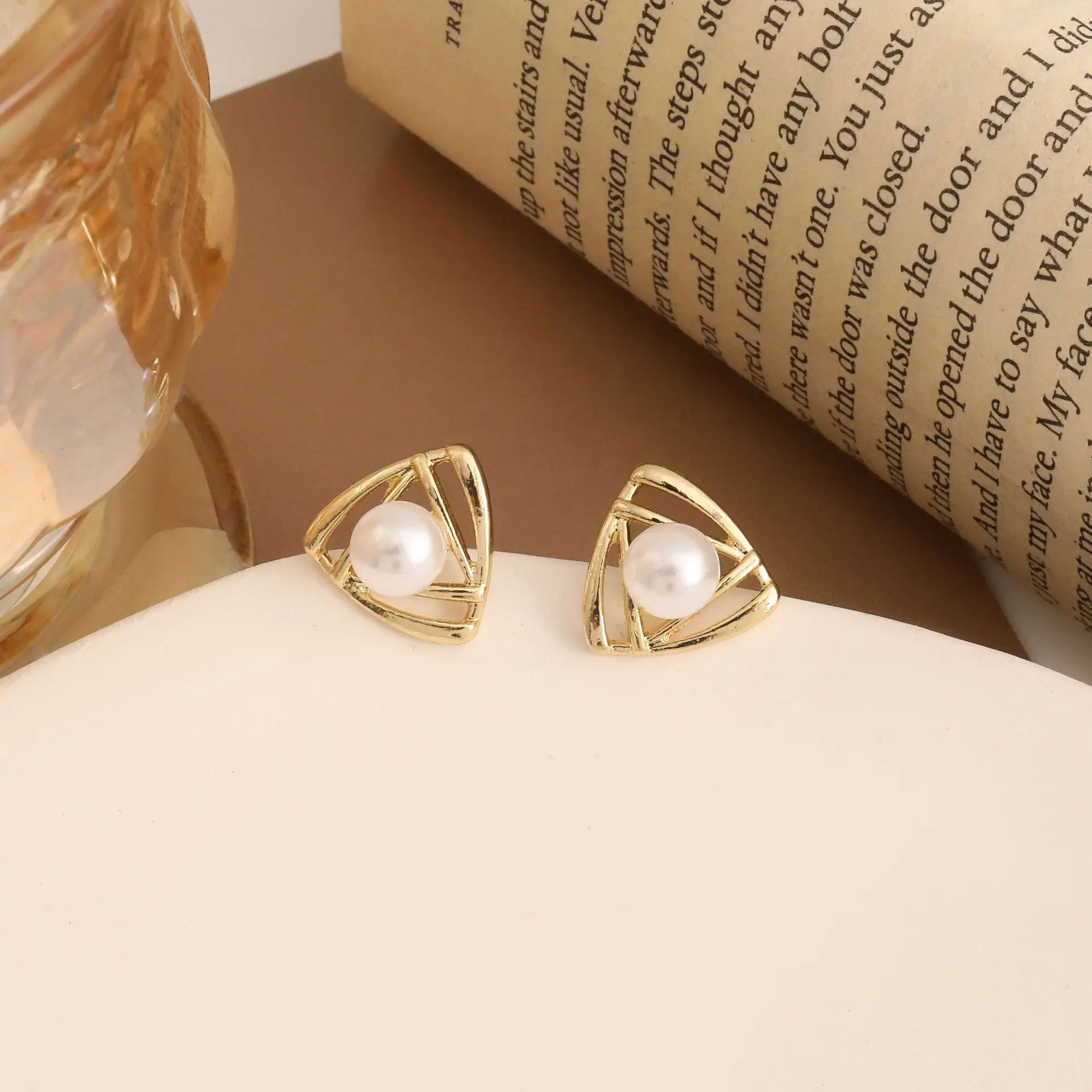 pearl earrings female temperament light luxury long studs silver needle retro ear accessories wholesale