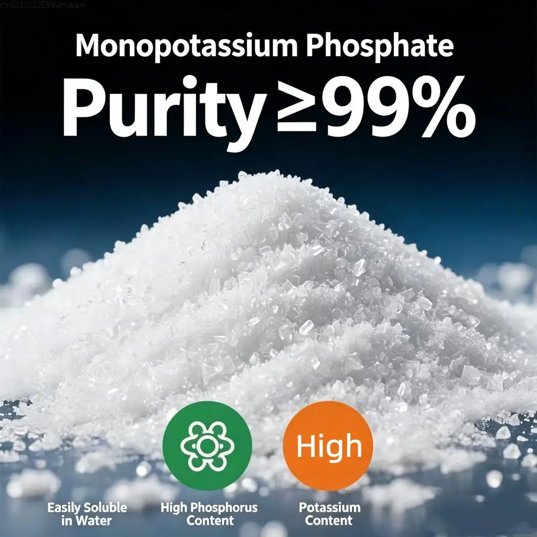 High Purity KH2PO4 Fertilizer, Fast Dissolving Potassium Phosphate for Agriculture, Gardening & Plant Growth