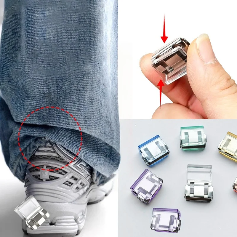 10/20pcs Invisible Leg Shortening Clip Non-slip Pants Edge Clip Used for Anti-drag Pants Hem Fixing Device Seam-free Hidden