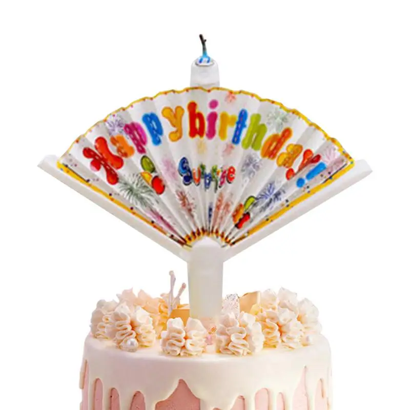 

1PC Creative Surprise Fan Birthday Candle Birthday Birthday Decoration Decor Party Candle Candle Cake Clown Cake Happy Fun