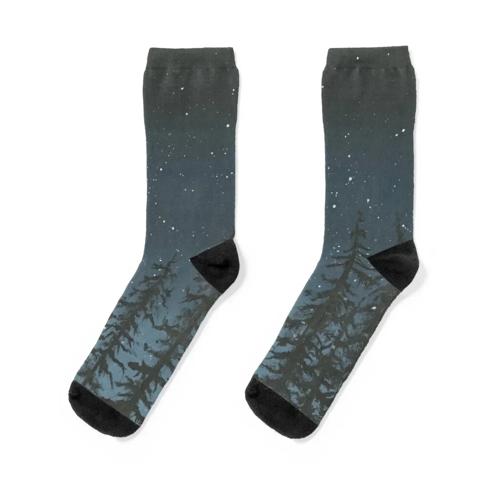 

Night Sky Socks Thermal man winter anti-slip christmas gift fashionable Men's Socks Luxury Women's