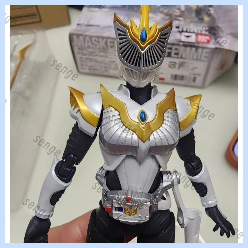 

Новая оригинальная фигурка Bandai SHF Kamen Rider Ryuki Tiger White Tiger Soul Limited Femme White Bird Female Knight, подарок