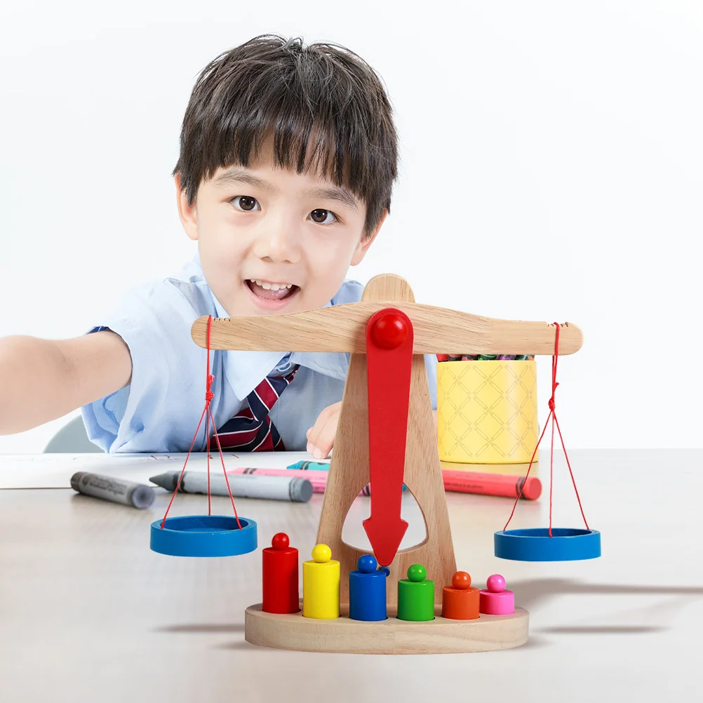 Waage Kinderspielzeug Kinder Holzspielzeug Lehrmittel Werkzeuge Pädagogisch