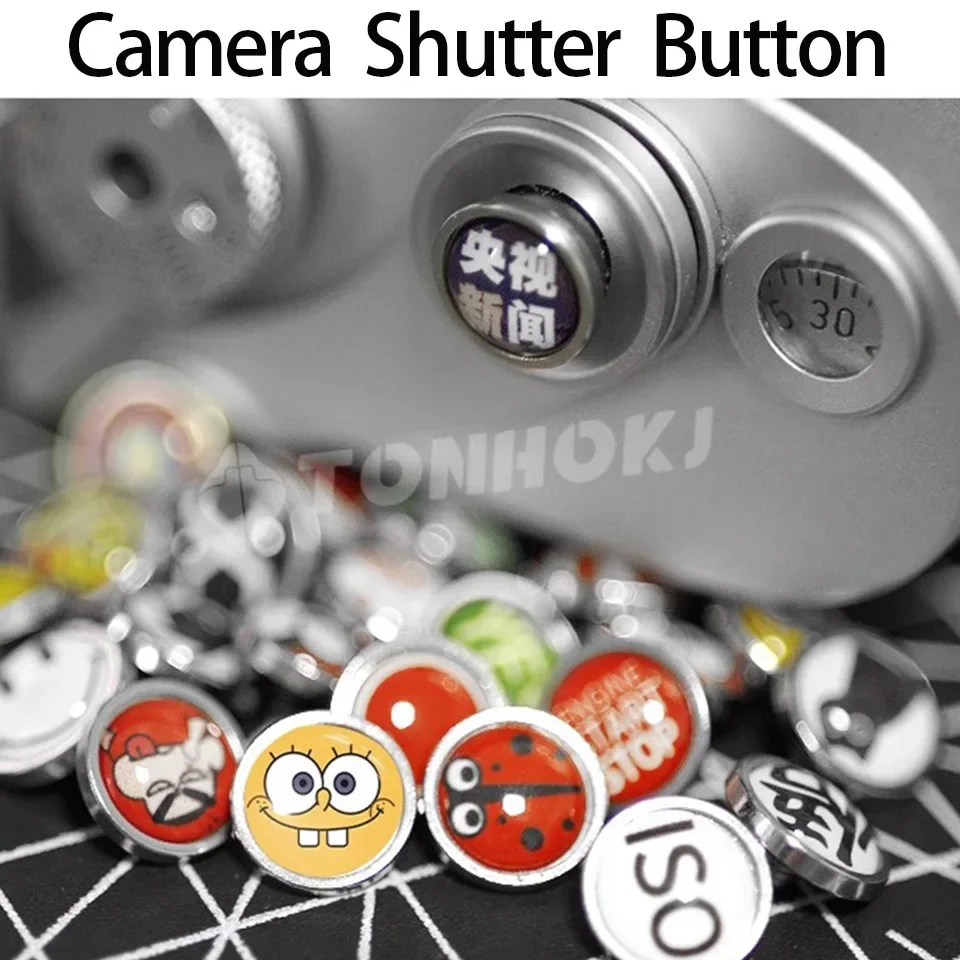 Camera Shutter Release Button Flash Hot Shoe Cover for Fuji X-T50 X-T5 X-PRO3 X10 X20 X30 X100V X100VI Nikon ZF Canon Sony Leica