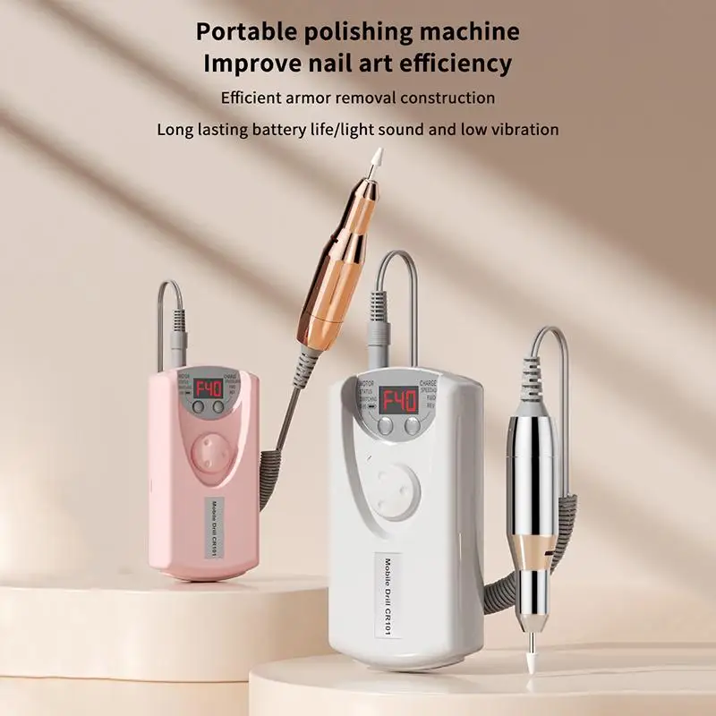 Electric Nail Drill With Adjustable Speed Multiple Drill Bits Perfect For Home Manicure Pedicure Salon Use