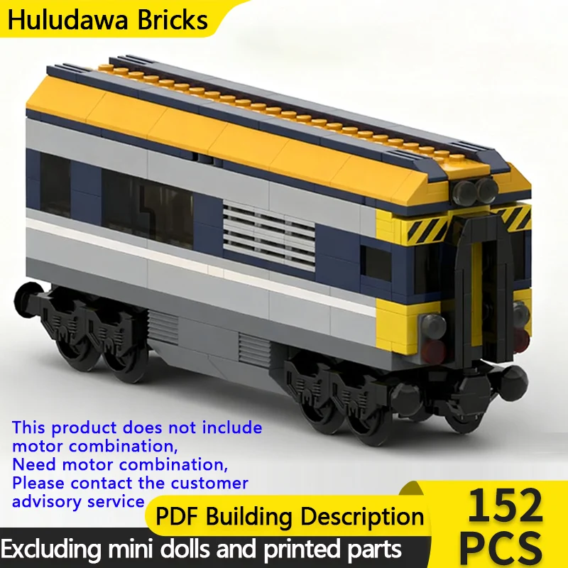 

City Car Model MOC Building Bricks Express Passenger Train Cab Modular Technology Gifts Holiday Assemble Children Toys Suit