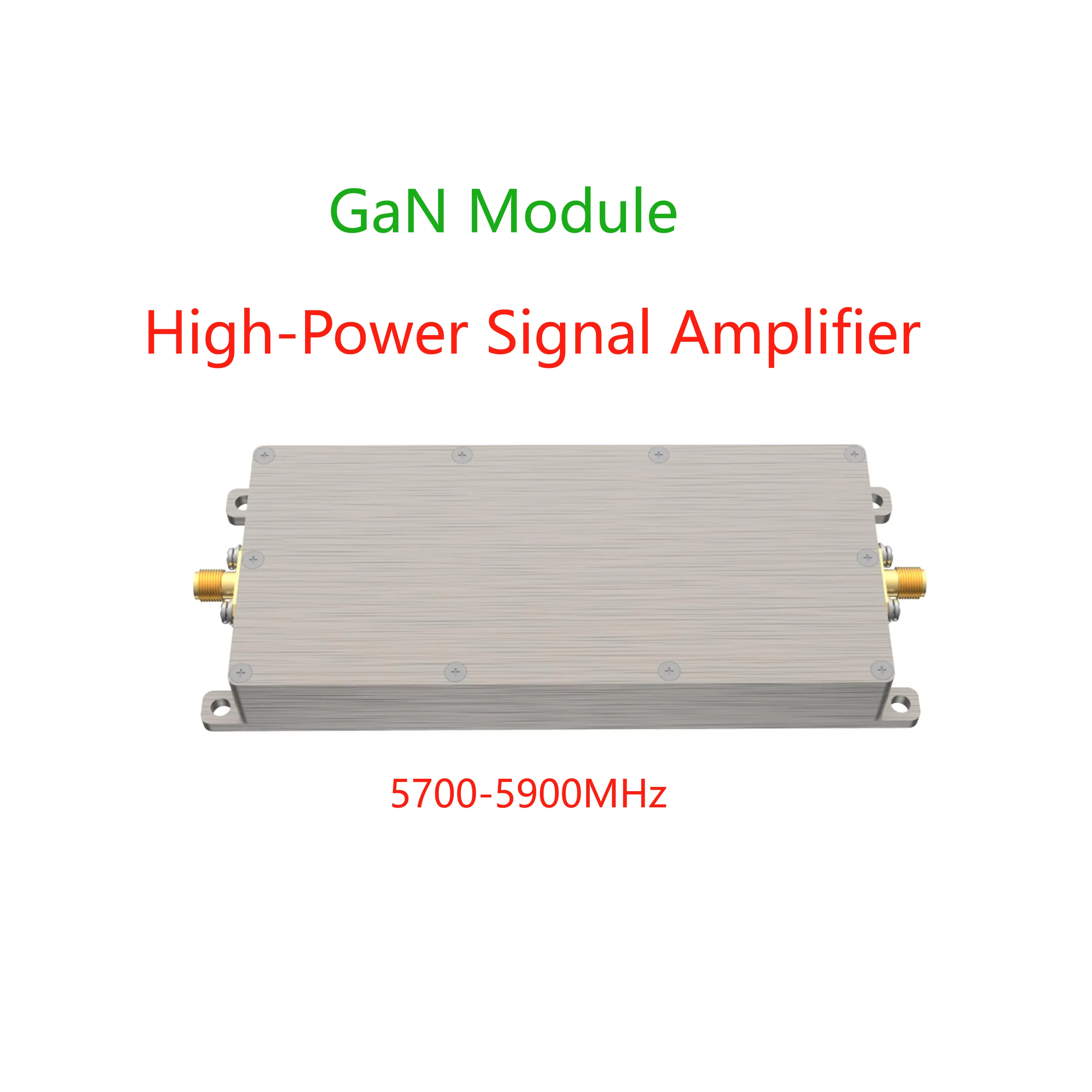 5.8G 50W GaN Module Power Amplifier RF FPV Signal Module With Signal Sweep Signal Source，For 5700-5900MHz，100% New