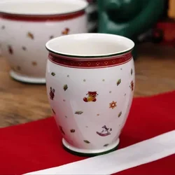 German Hard Porcelain Christmas Toy Joy Multi-Angle Dinner Plate Christmas Cup Saucer Bowl Candlestick Multiple Styles Dishes