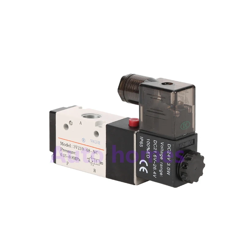 

3V210-06 3V210-08 NO/NC Port 1/8" 1/4" Pneumatic Solenoid Valve 3/2 way control valve DC24V AC220V