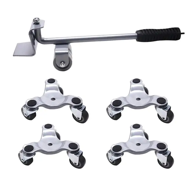 

Triangular Moving Furniture Dolly Rotation 3 Wheels With Furniture Lifter 880lb Heavy Duty Sofa Moving Tool Home Appliance