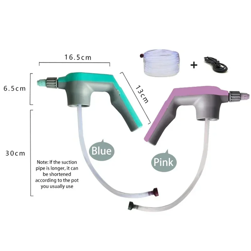 Electric Water Sprayer Gun Multifunction Portable Car Washing Cleaning Sprinkler USB Charging with 3/10M Water Pipe/11L Bucket