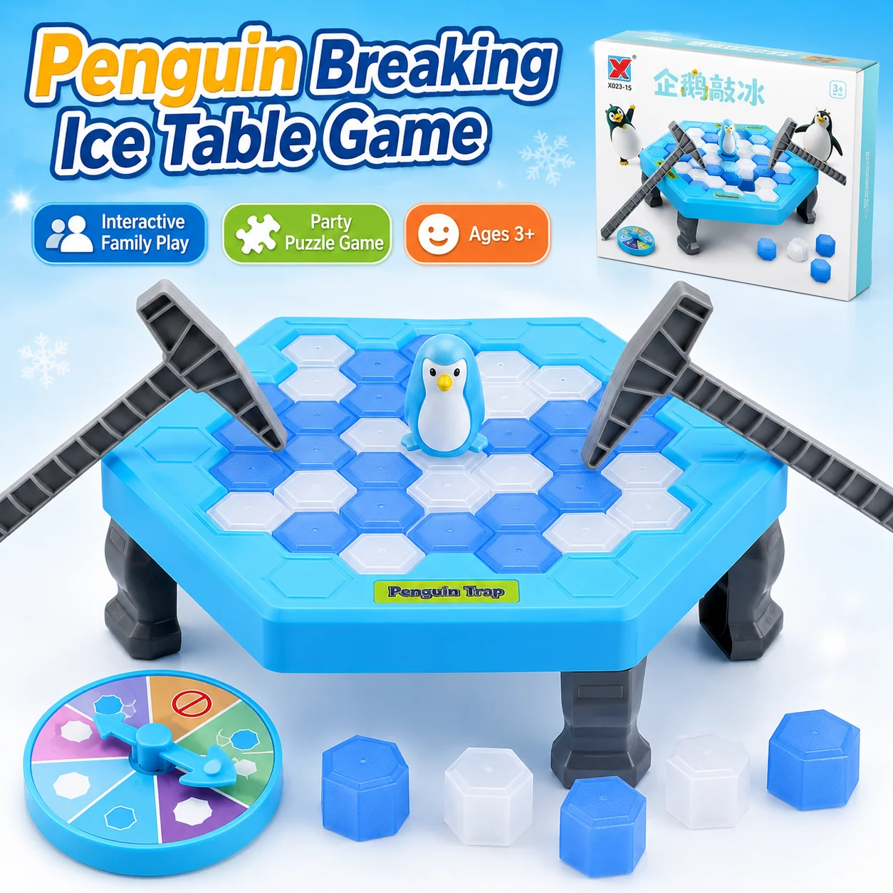 インタラクティブな親子パズルおもちゃ,ペンギン砕氷テーブルゲ - Party Games Juego のレビューと価格