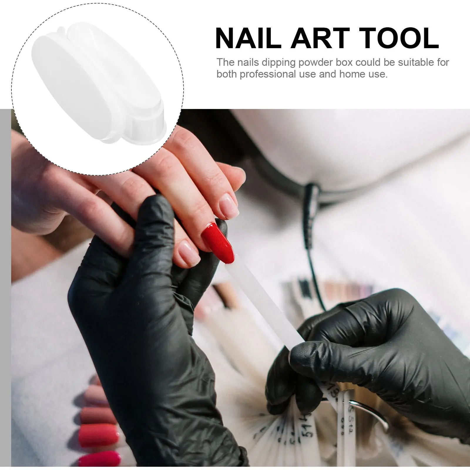1Pcs French Nail Container Dipping Powder Tray for Manicure DIY Nail Art Tool Elegant Mess Free Application Perfect Finish - view 2