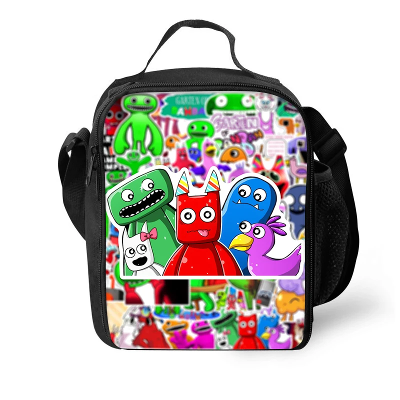 Garten of Banban معزول أكياس الغداء حقيبة حرارية حاوية الغداء مانعة للتسرب حمل علب الاغذية أكياس تخزين المواد الغذائية عيد ميلاد الأطفال