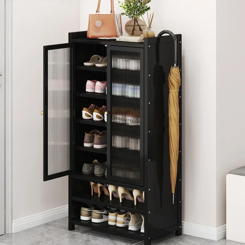 Multi-functional Multi-layer shoe rack outside the door of the household, dustproof small shoe cabinet, indoor corridor entry