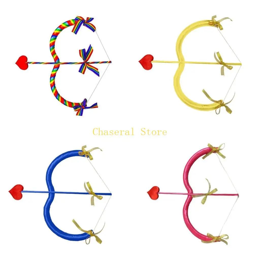 E7CE Sweet Bow And Arrows Props For Role Playing and School Performances Valentine's Event Holiday Decoration
