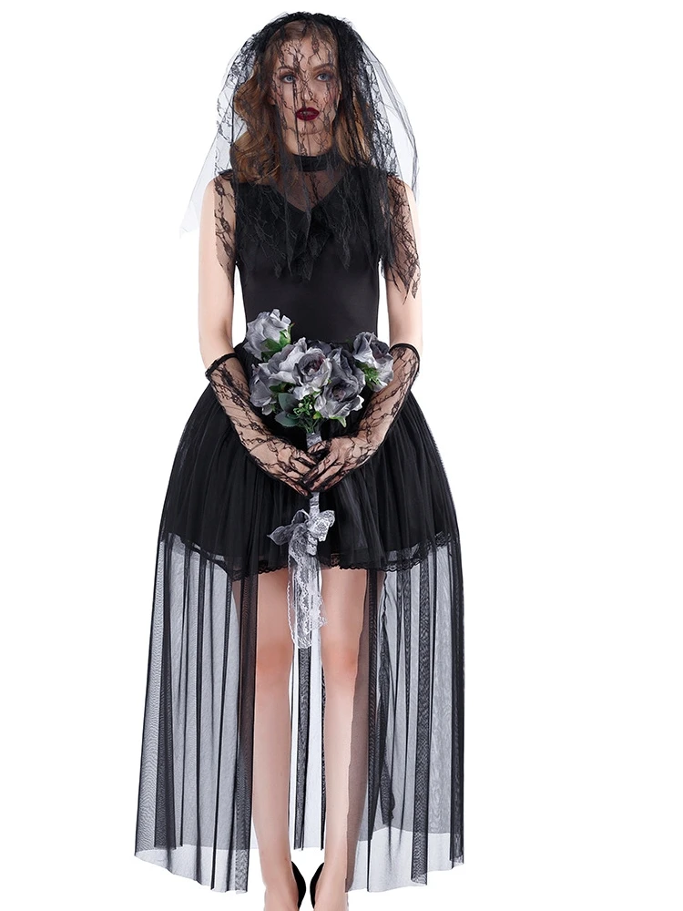 

Хэллоуин k Sle невесты террористический призрак зомби женский плащ косплей костюм ведьмы тема сценический наряд