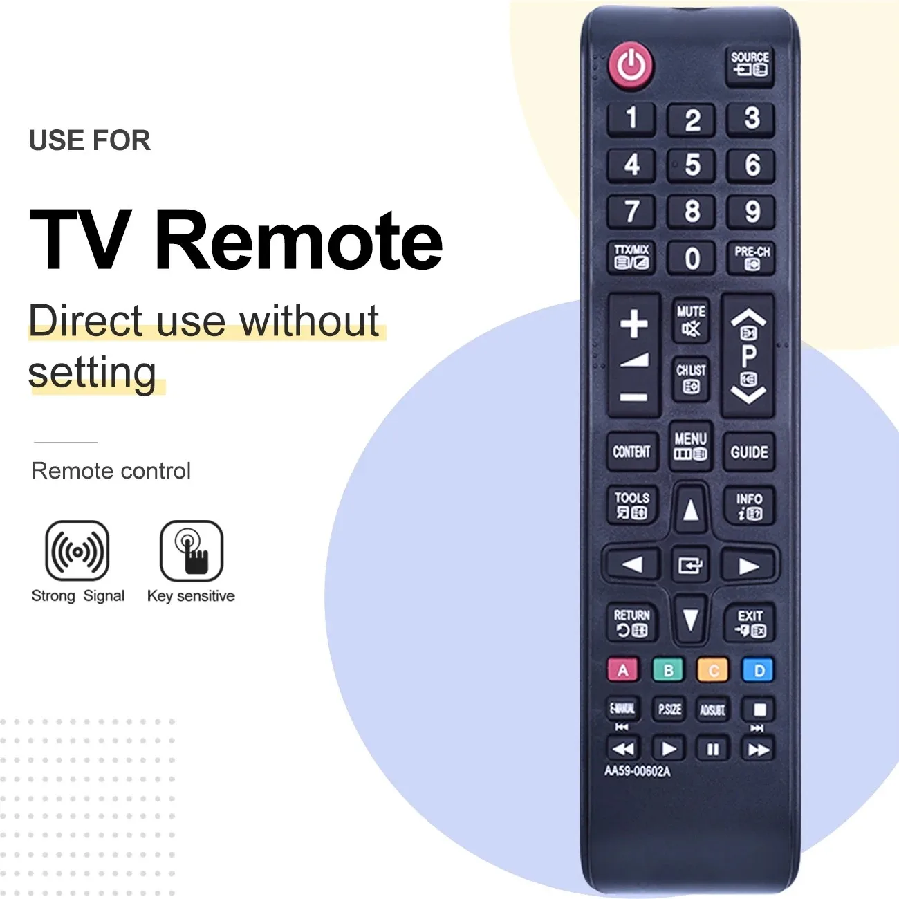 New AA59-00602A Remote Control For Samsung LCD LED HDTV Smart TV UE32EH4000W UE32EH4003 UE22ES5000W UE39EH5003W