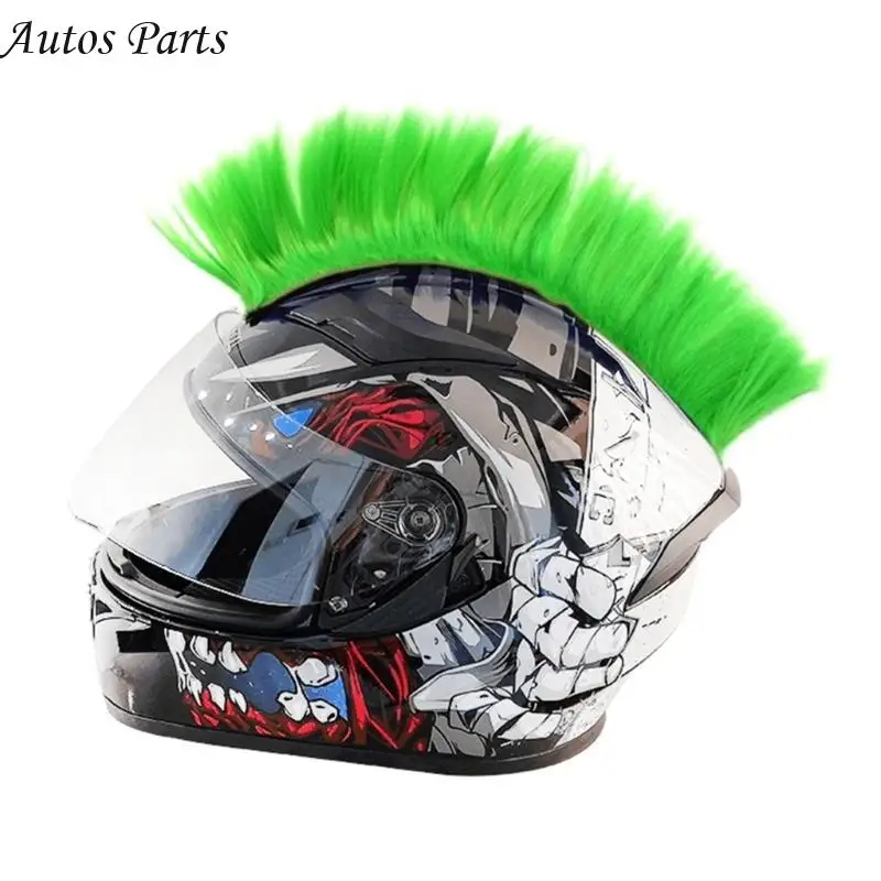 57BA Cosplay Styling Hair Patches Hairpiece Universal Motorcycle Scooter Helmet Hair Motorbike Helmet Stickers