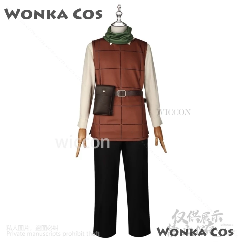 أنيمي لذيذ في الزنزانة Chilchuck Tims تأثيري حلي موحدة وشاح قميص قفازات الباروكات لجميع القديسين عيد الميلاد مخصص