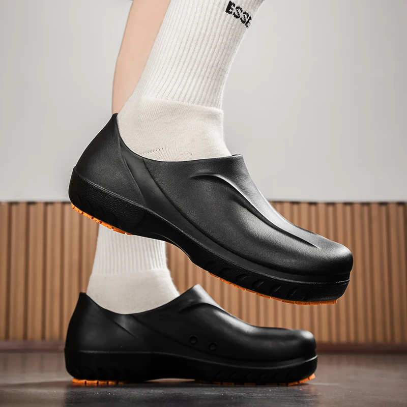 STRONGSHEN Men Chef Shoes Women Non-slip Waterproof Oil-proof Kitchen Nurse Shoes Resistant Kitchen Cook Working Shoes Unisex