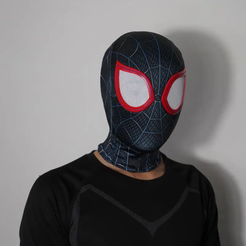 

Marvel Spider Man 3d Mask Miles Morales Into The Spider Verse 1:1 Handmade Cosplay Costume Masks Replica For Birthday Gifts