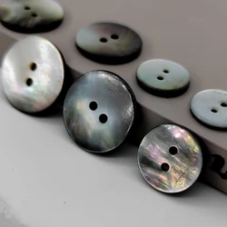 15/18/20.5/23/25MM Natural Shell 2-Holes Sewing Buttons Of Clothing High Quality Fashion Round Mother Of Pearl Button DIY