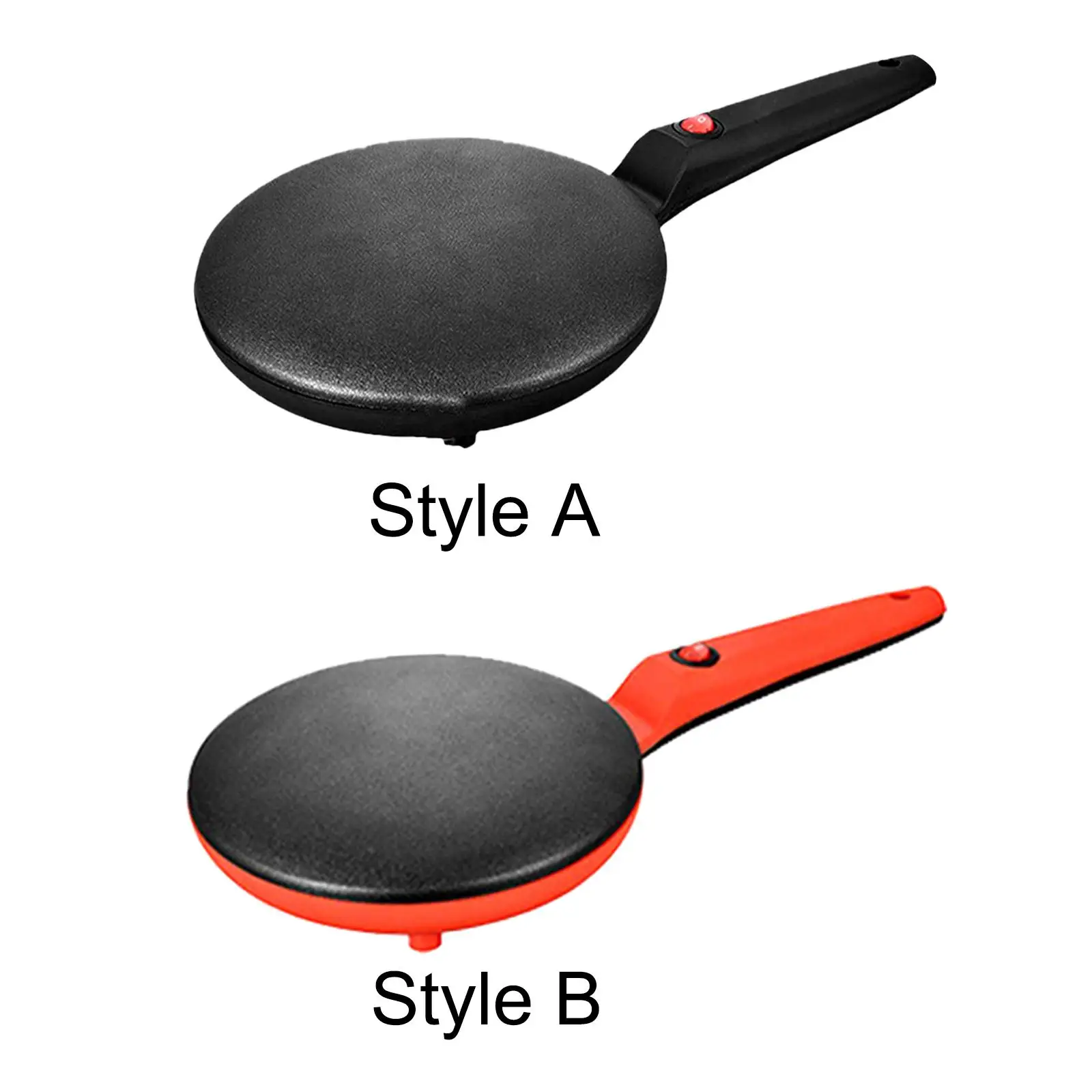 Электрическая машина для приготовления блинов с антипригарным покрытием, ручная длинная ручка для яиц, тортильев, блинов