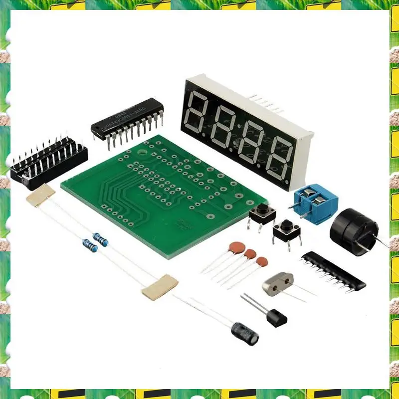 3C Electron 4-Digit Digital Electronic Clock Kit, Microcontroller Digital Clock, 4-Digit Digital Clock Kit, Electronic DIY Kit E