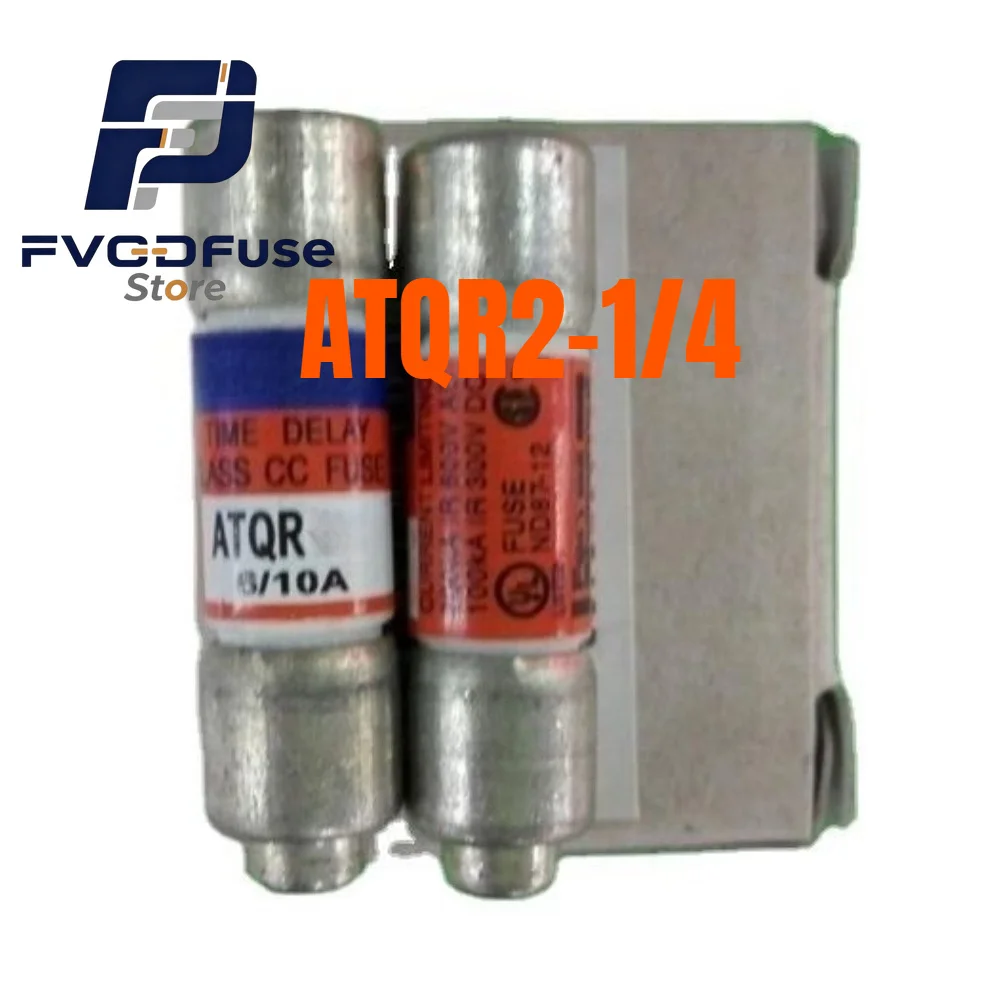 10PCS OEM ATQR2‑1/4 ATQR‑2‑1/4 2.25A 600VAC 300VDC Time‑Delay Class‑CC Rejection Fuse