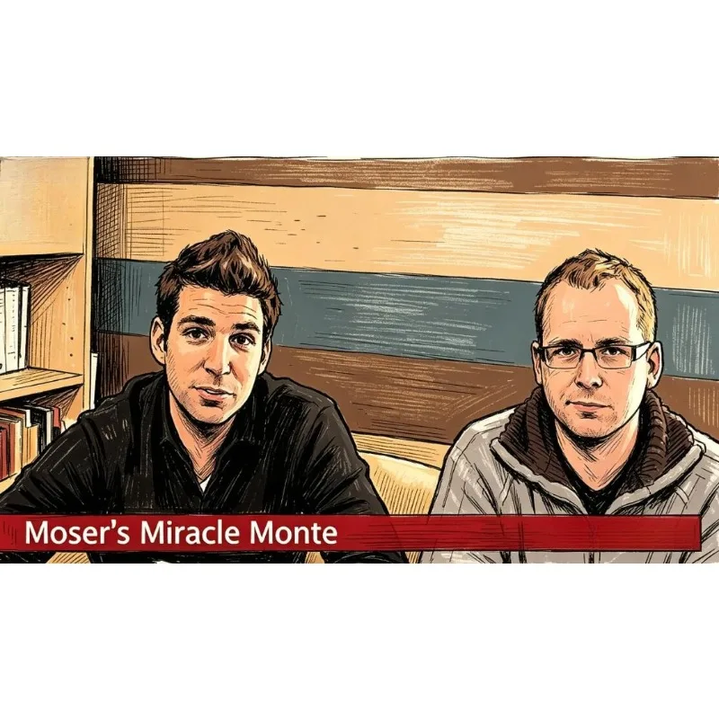 

Фокус с картами Moser's Miracle Monte: три карты, трик с колодой, уличная магия, иллюзия для близкого плана, для профессиональных фокусников