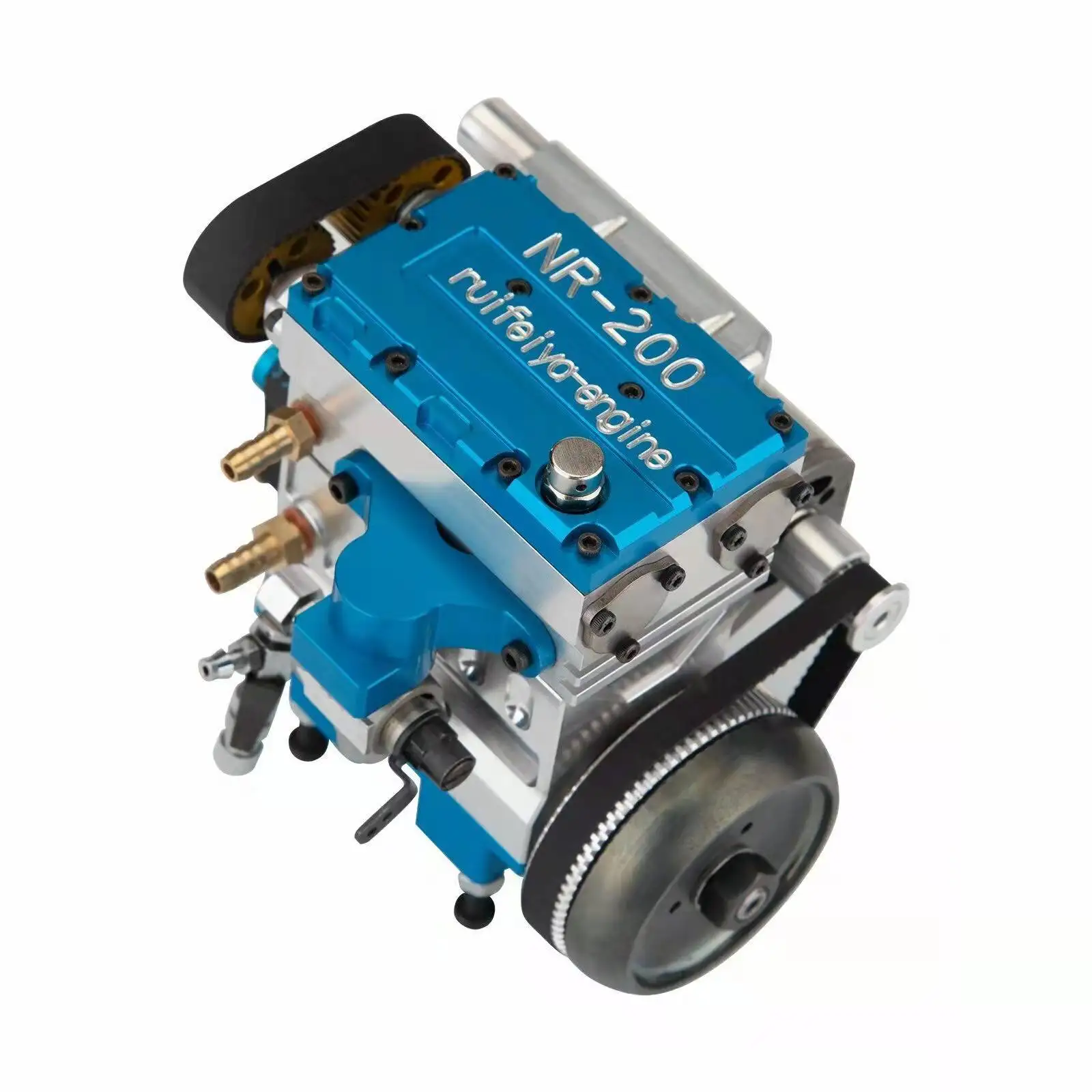 NR200 baxmodel Twin Cylinder motore a metanolo/modello di motore a benzina giocattolo per motore a combustione interna per auto 1/10 RC