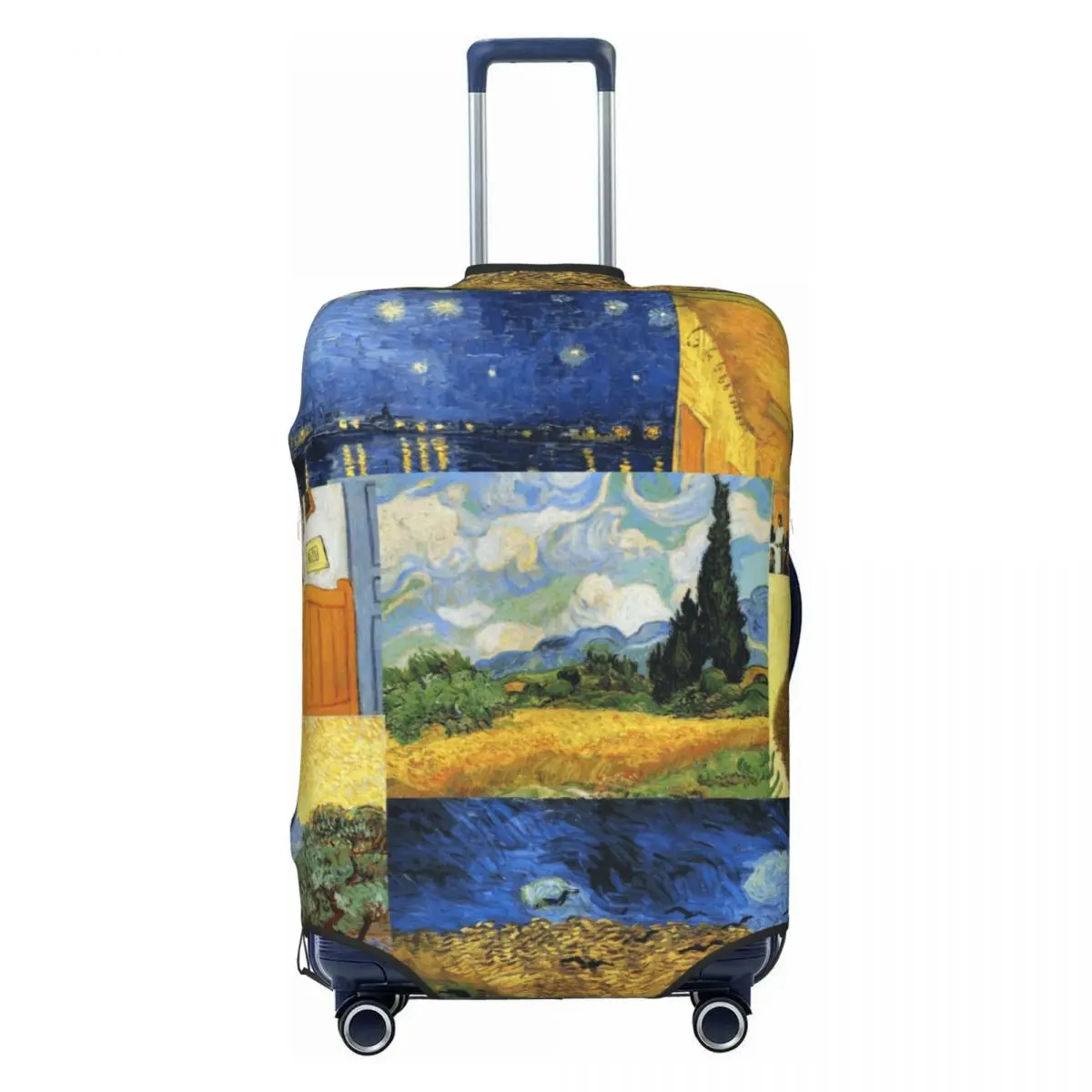 

Custom Vincent Van Gogh Paintings Art Collage Travel Luggage Cover Elastic Suitcase Cover Protector Fit 18-32 Inch