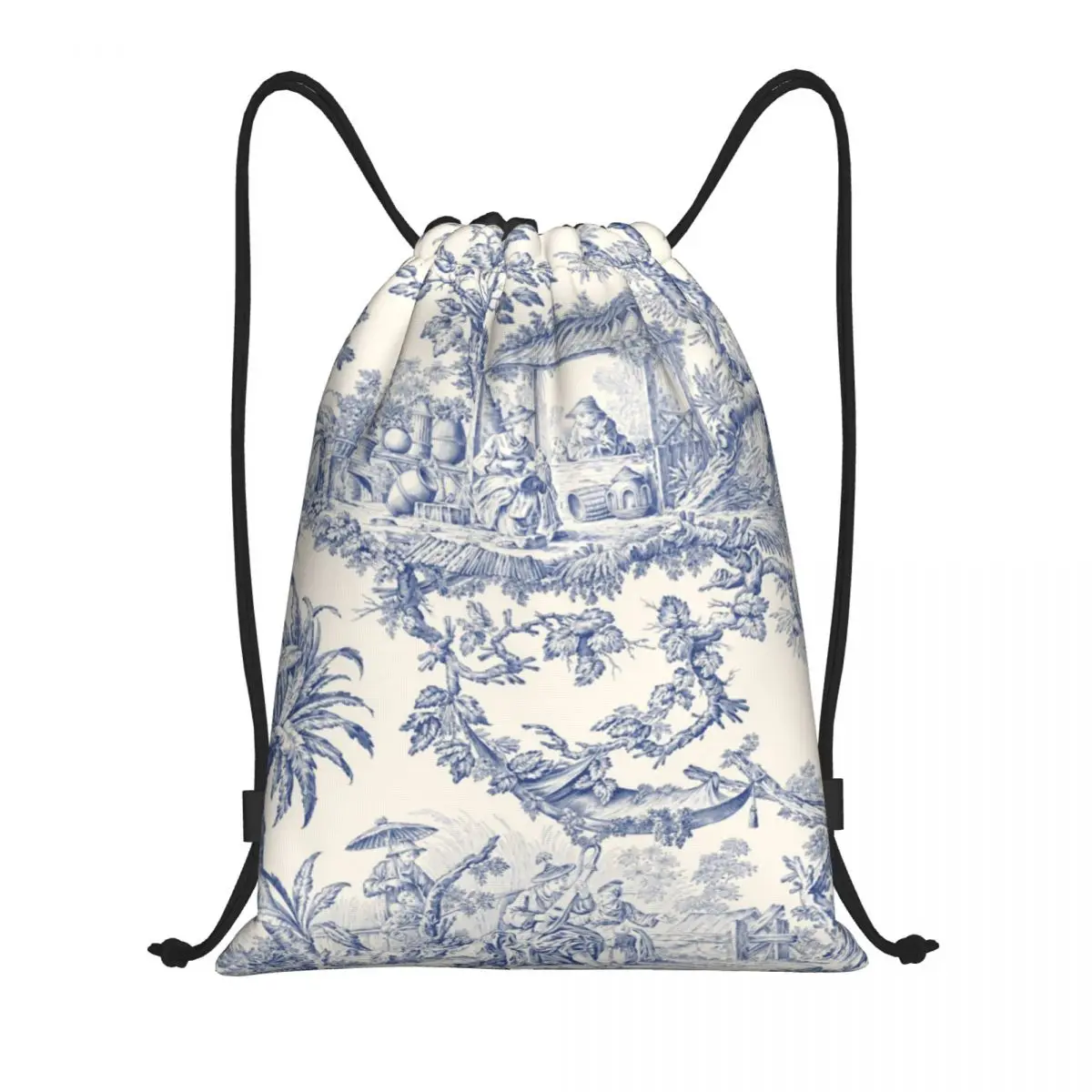 

Рюкзак на шнурке с узорами Toile De Jouy, женский и мужской спортивный рюкзак для спортзала, складная тренировочная сумка с французским мотивом