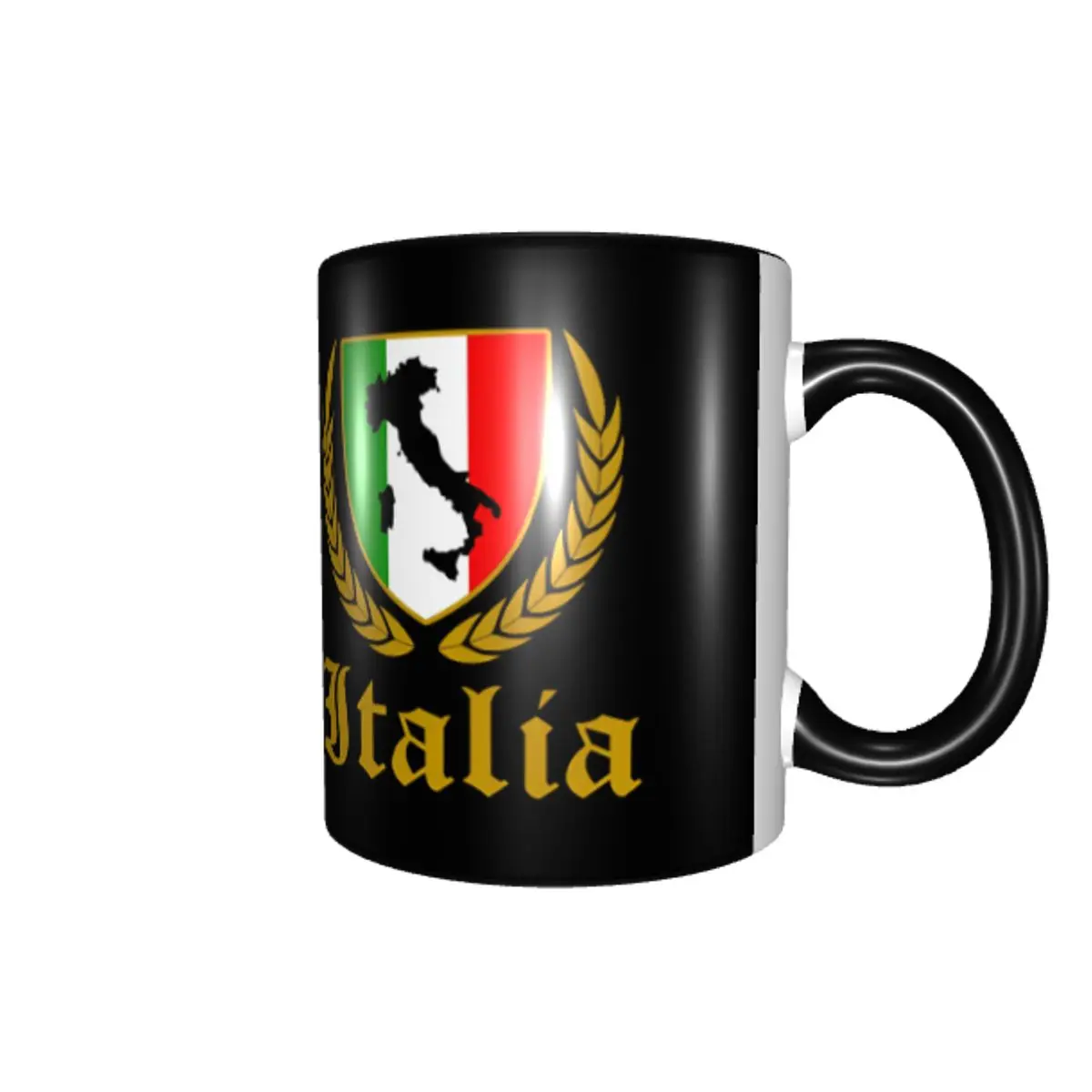 Custom Emblem Of Italy Coffee Mug DIY Italian Republic Patriotic Pride Ceramic Mug Cup Creative Present