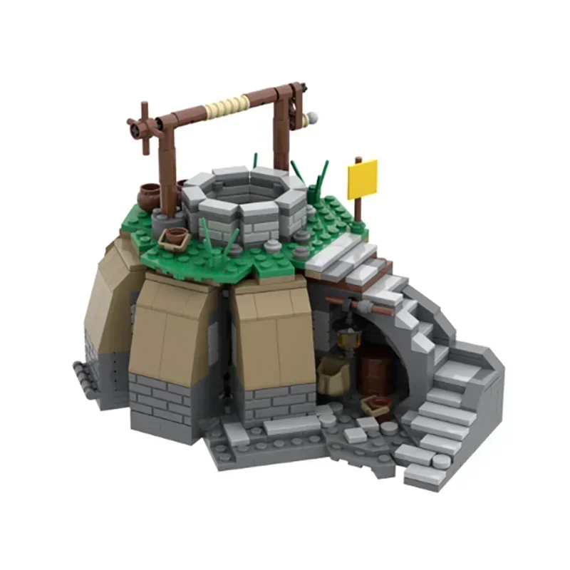 Castelo moc bloco de construção ocarina do tempo o bem modelo tijolos técnicos diy montagem medieval vista rua brinquedos para presentes da criança